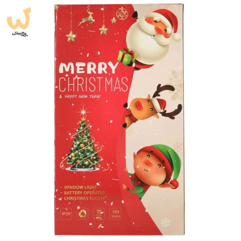 Lampki LED wisząca dekoracja okna świąteczna bałwan XXL 45cm Lampki LED wisząca dekoracja okna świąteczna bałwan XXL 45cm