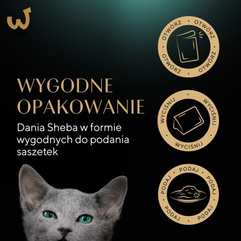 SHEBA Nature's Collection Drobiowe smaki w galarecie- Junior Kurczak/Łosoś - Mokra karma dla kota 40x85g SHEBA Nature's Collection Drobiowe smaki w galarecie- Junior Kurczak/Łosoś - Mokra karma dla kota 40x85g