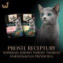 SHEBA Nature's Collection Drobiowe smaki w galarecie- Junior Kurczak/Łosoś - Mokra karma dla kota 40x85g