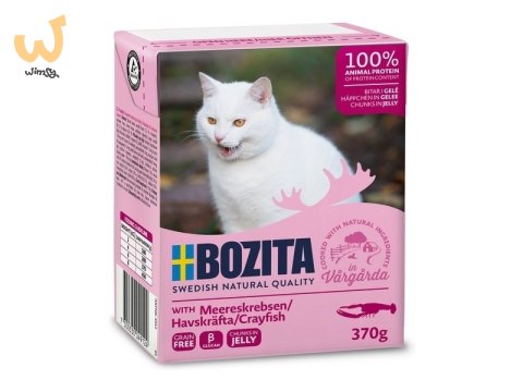 BOZITA Mięsne kawałki z krewetkami w sosie 370g BOZITA Mięsne kawałki z krewetkami w sosie 370g