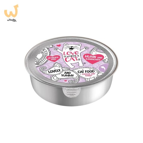 Love is where a cat is® z kurczakiem i królikiem 85g Love is where a cat is® z kurczakiem i królikiem 85g