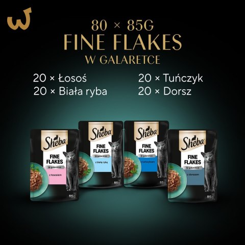 Sheba Delicacy Rybne Smaki w galaretce 80x85g Sheba Delicacy Rybne Smaki w galaretce 80x85g