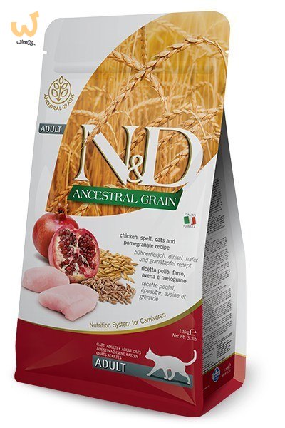 FARMINA N&D Ancestral Grain Chicken & Pomegranate Adult - sucha karma dla kota - 1,5kg FARMINA N&D Ancestral Grain Chicken & Pomegranate Adult - sucha karma dla kota - 1,5kg