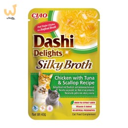 INABA CAT DASHI DELIGHTS SILKY CHICK.TUN&SCAL 40g