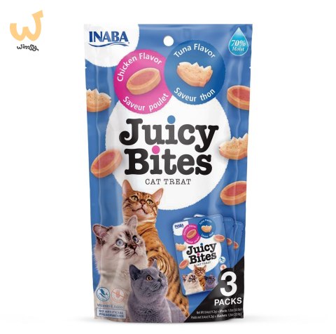 INABA CAT JUICY BITES kurczak i tunczyk - przysmak dla kota 3 x 11 g INABA CAT JUICY BITES kurczak i tunczyk - przysmak dla kota 3 x 11 g