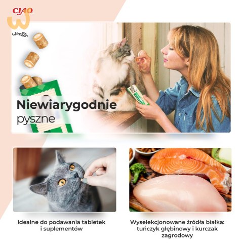Przysmak CHURU Bites Tuńczyk&kurczak dla kota 3x10g Przysmak CHURU Bites Tuńczyk&kurczak dla kota 3x10g