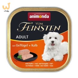 ANIMONDA Vom Feinsten Classic drób i cielęcina - mokra karma dla psa - 150g
