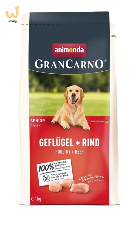 ANIMONDA Gran Carno Senior Poultry + beef 1kg ANIMONDA Gran Carno Senior Poultry + beef 1kg