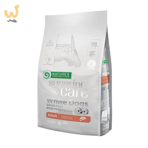 Nature's Protection White Dogs Grain Free Łosoś Adult Small and Mini Breeds 1.5kg Nature's Protection White Dogs Grain Free Łosoś Adult Small and Mini Breeds 1.5kg