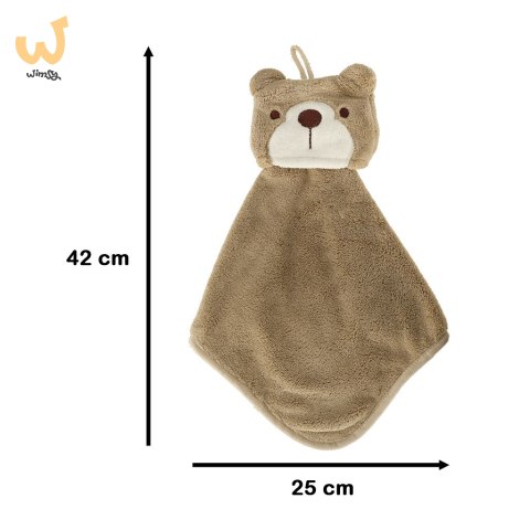 Ręcznik ręczniczek do rąk dla dzieci do przedszkola 42x25cm brązowy miś Ręcznik ręczniczek do rąk dla dzieci do przedszkola 42x25cm brązowy miś