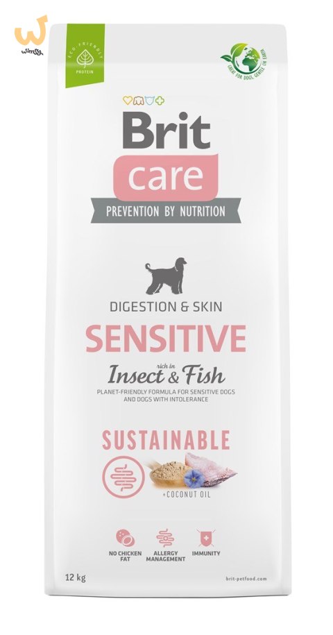 Brit Care Sustainable Sensitive Insect & Fish - sucha karma dla psa - 12 kg
