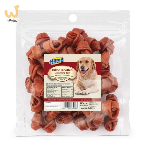 HILTON Kość wiązana z jagnięciną 6 cm - gryzak dla psa - 500 g HILTON Kość wiązana z jagnięciną 6 cm - gryzak dla psa - 500 g