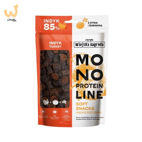 WIEJSKA ZAGRODA Monoproteinowy soft snacks Indyk (dorosły) - Przysmak dla psa - 115g WIEJSKA ZAGRODA Monoproteinowy soft snacks Indyk (dorosły) - Przysmak dla psa - 115g