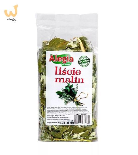ALEGIA Liście Malin dla gryzoni 40g ALEGIA Liście Malin dla gryzoni 40g