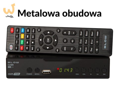 BLOW DEKODER TUNER DVB-T2 BLOW 4625FHD H.265 V2 BLOW DEKODER TUNER DVB-T2 BLOW 4625FHD H.265 V2