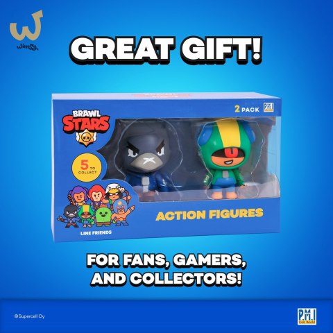 BRAWL STARS S1 ACTION FIGURES 11cm - 2 PACK VER.B BRAWL STARS S1 ACTION FIGURES 11cm - 2 PACK VER.B