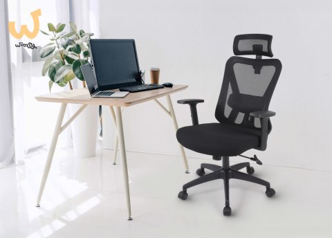 Ergonomiczny fotel biurowy ACTIVEJET T5 czarny Ergonomiczny fotel biurowy ACTIVEJET T5 czarny