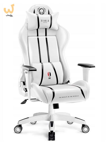 Fotel gamingowy DIABLO X-ONE 2.0 normal fotel biało-czarny Fotel gamingowy DIABLO X-ONE 2.0 normal fotel biało-czarny