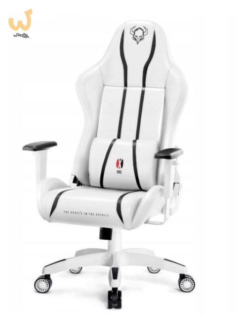 Fotel gamingowy DIABLO X-ONE 2.0 normal fotel biało-czarny Fotel gamingowy DIABLO X-ONE 2.0 normal fotel biało-czarny