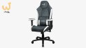 FOTEL AEROCOOL CROWN AeroSuede STEEL BLUE