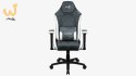 FOTEL AEROCOOL CROWN AeroSuede STEEL BLUE