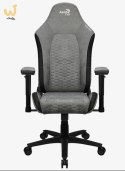 Fotel AEROCOOL CROWN AeroSuede Stone Grey