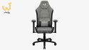 Fotel AEROCOOL CROWN AeroSuede Stone Grey