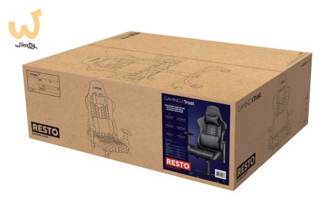 Fotel gamingowy TRUST GXT708 RESTO CHAIR BLACK Fotel gamingowy TRUST GXT708 RESTO CHAIR BLACK