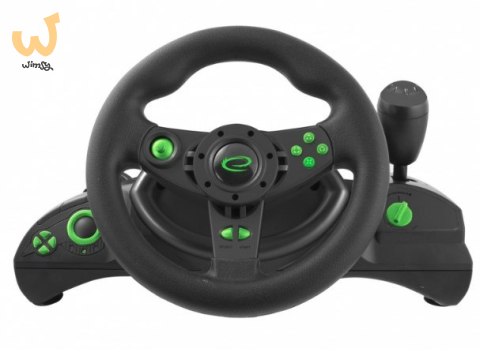 Kierownica Esperanza Nitro EGW102 (PC, PS3; kolor czarny) Kierownica Esperanza Nitro EGW102 (PC, PS3; kolor czarny)