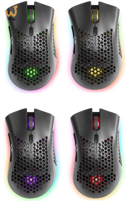 DEFENDER MYSZ BEZPRZEWODOWA GM-709L WARLOCK RF RGB 2400DPI 8P, 5 TRYBÓW PODŚWIETLENIA, DZIUROWANA 52709 DEFENDER MYSZ BEZPRZEWODOWA GM-709L WARLOCK RF RGB 2400DPI 8P, 5 TRYBÓW PODŚWIETLENIA, DZIUROWANA 52709