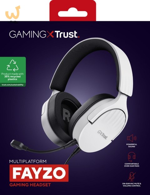 Słuchawki TRUST GXT489W FAYZO HEADSET WHT (25210) Słuchawki TRUST GXT489W FAYZO HEADSET WHT (25210)