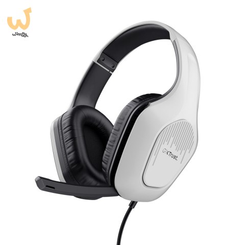 Słuchawki TRUST ZIROX HEADSET WHITE Słuchawki TRUST ZIROX HEADSET WHITE