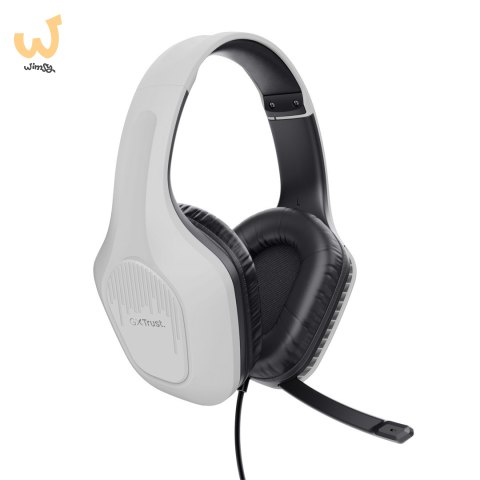 Słuchawki TRUST ZIROX HEADSET WHITE Słuchawki TRUST ZIROX HEADSET WHITE