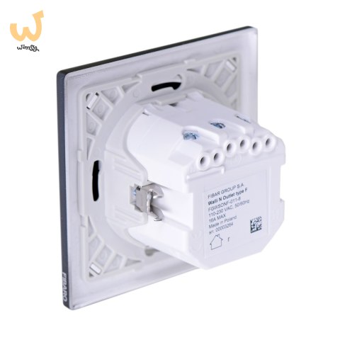 FIBARO Walli Gniazdko N Outlet type F antracyt FGWSONF-011-8 FIBARO Walli Gniazdko N Outlet type F antracyt FGWSONF-011-8