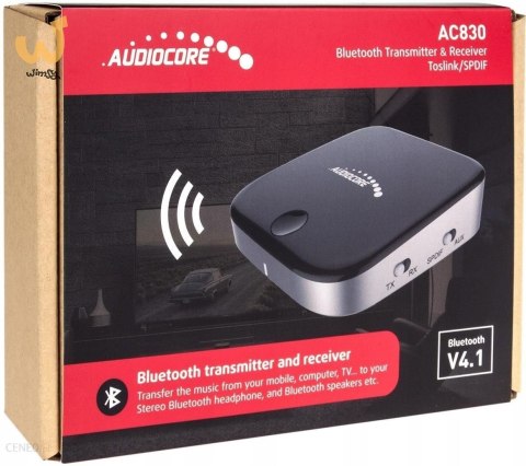 Adapter AUDIOCORE AC830 (Jack - Micro USB ; kolor czarno-srebrny) Adapter AUDIOCORE AC830 (Jack - Micro USB ; kolor czarno-srebrny)