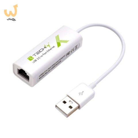 TECHLY KARTA SIECIOWA ADAPTER USB-A 2.0 NA RJ45 10 TECHLY KARTA SIECIOWA ADAPTER USB-A 2.0 NA RJ45 10