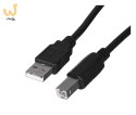 Kabel Lanberg CA-USBA-10CC-0018-BK (USB 2.0 M - USB 2.0 M; 1,8m; kolor czarny)