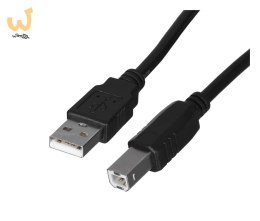 Kabel Lanberg CA-USBA-10CC-0018-BK (USB 2.0 M - USB 2.0 M; 1,8m; kolor czarny)