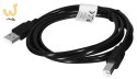 Kabel Lanberg CA-USBA-10CC-0018-BK (USB 2.0 M - USB 2.0 M; 1,8m; kolor czarny)