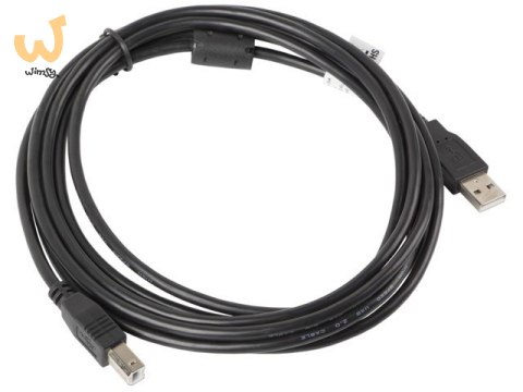 Kabel Lanberg CA-USBA-11CC-0030-BK (USB 2.0 typu A M - USB 2.0 typu B M; 3m; kolor czarny) Kabel Lanberg CA-USBA-11CC-0030-BK (USB 2.0 typu A M - USB 2.0 typu B M; 3m; kolor czarny)