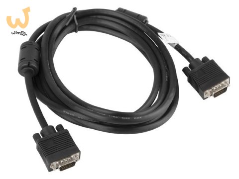 Kabel Lanberg CA-VGAC-10CC-0030-B (D-Sub (VGA) M - D-Sub (VGA) M; 3m; kolor czarny) Kabel Lanberg CA-VGAC-10CC-0030-B (D-Sub (VGA) M - D-Sub (VGA) M; 3m; kolor czarny)