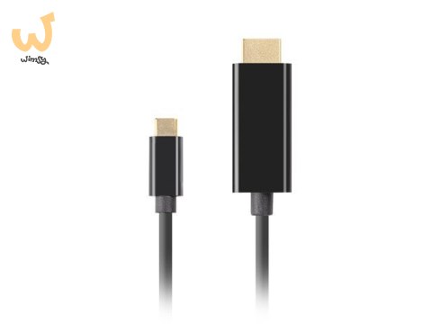 LANBERG KABEL USB-C(M)->HDMI(M) 1M 4K 60HZ CZARNY CA-CMHD-10CU-0010-BK LANBERG KABEL USB-C(M)->HDMI(M) 1M 4K 60HZ CZARNY CA-CMHD-10CU-0010-BK
