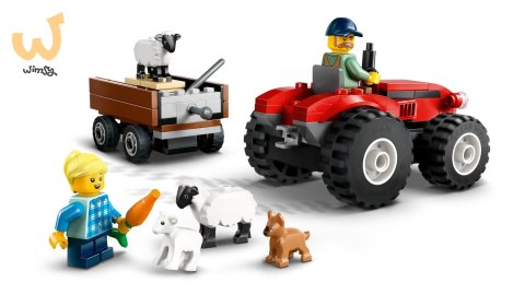 LEGO CITY 60461 Czerwony traktor z przyczepą i owcą LEGO CITY 60461 Czerwony traktor z przyczepą i owcą