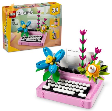 LEGO CREATOR 3w1 31169 Maszyna do pisania z kwiatami LEGO CREATOR 3w1 31169 Maszyna do pisania z kwiatami